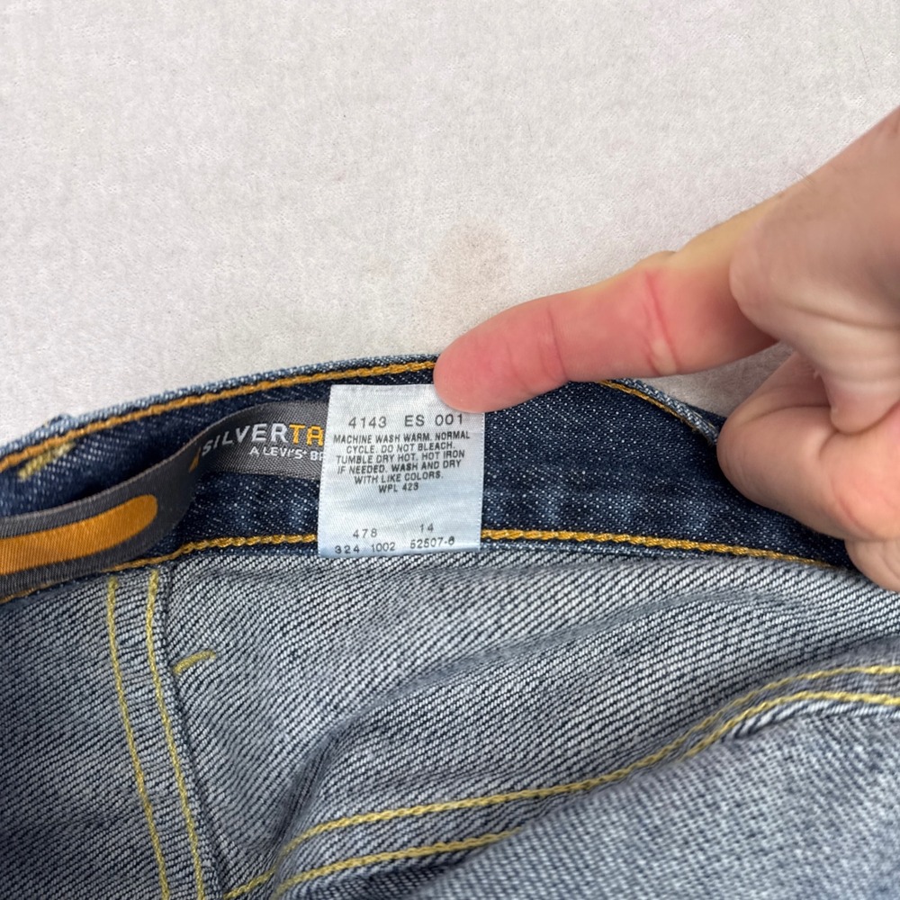 Vintage Levis Silvertab Baggy Jeans Mens Size 42 x 32 Denim Y2K 2002 Casual - Picture 8 of 11
